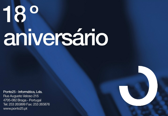 A Ponto 25 comemora o seu 18º aniversário